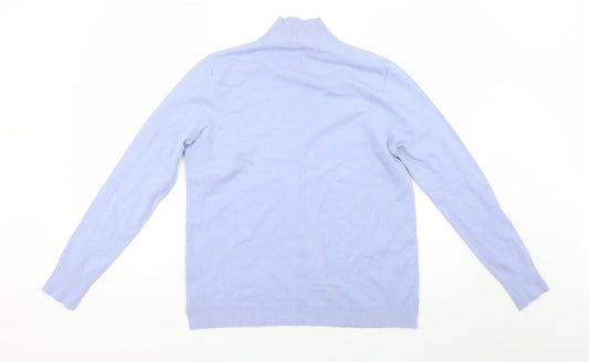 Womens UK Size 12 M&Co Blue Pullover Jumper