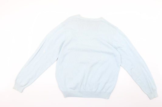 Marks and Spencer Mens Blue Pullover Jumper Size L