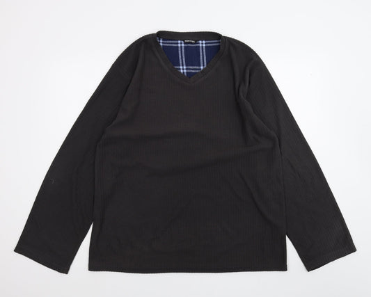 Womens UK Size L Peacocks Black Pullover Jumper