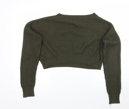 Newlook Girls Green Pullover Jumper Size 14 Years