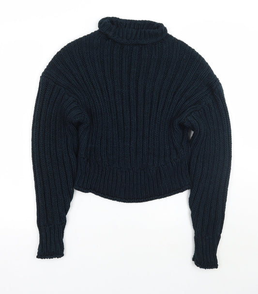 Womens UK Size XS H&M Blue Pullover Jumper