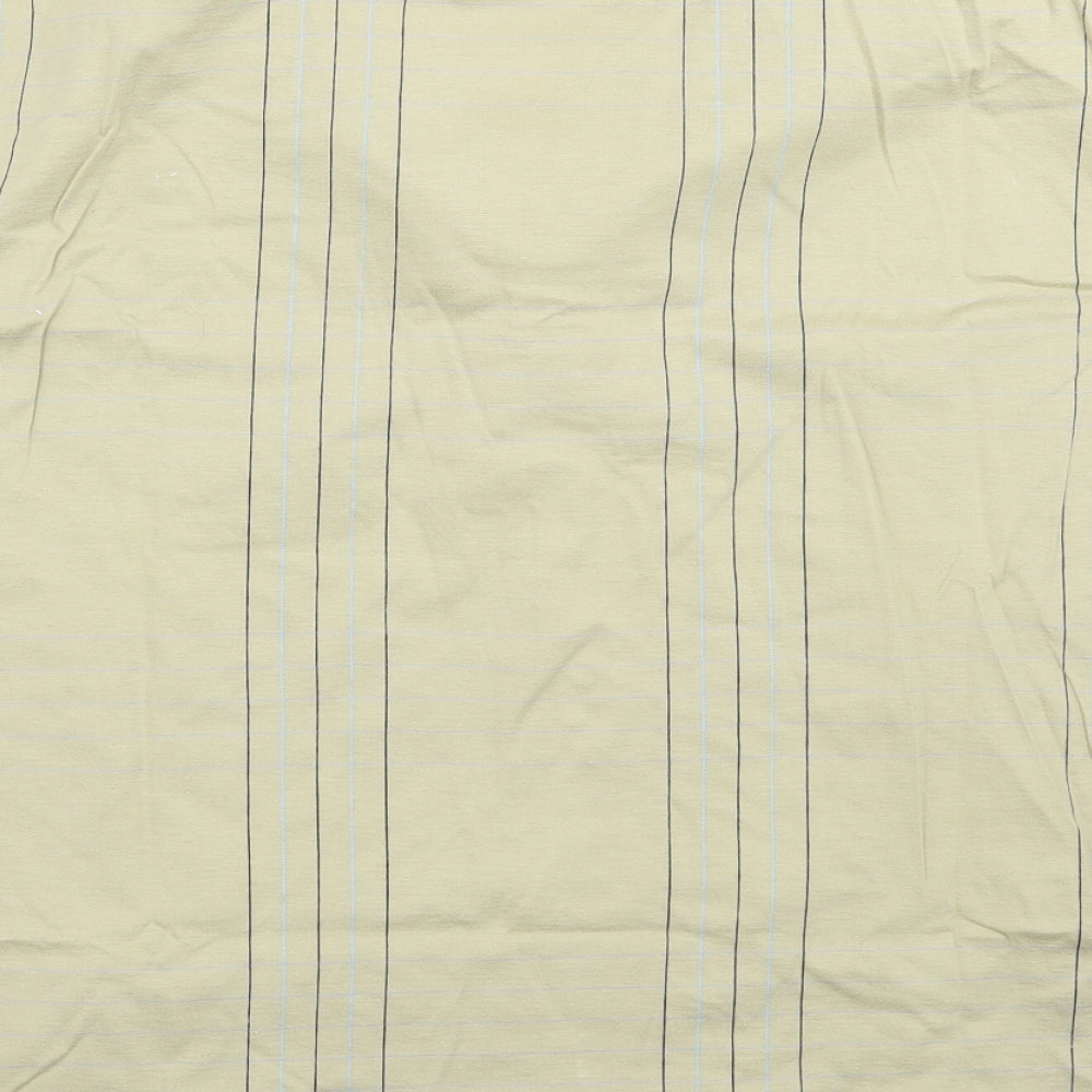 Golf sport Mens Beige Check Polo Size L