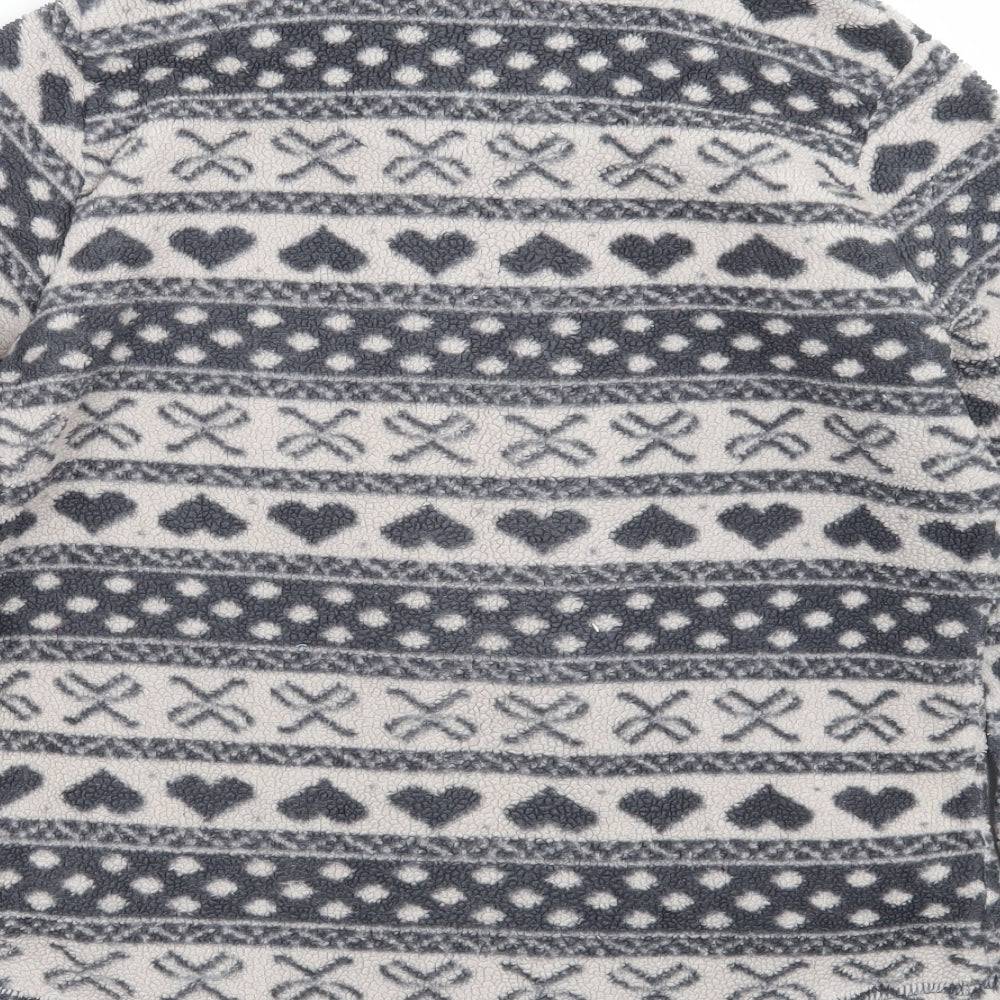 Primark Womens Grey Fair Isle Pullover Jumper Size 12
