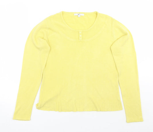 Womens UK Size M Klass Yellow Pullover Jumper