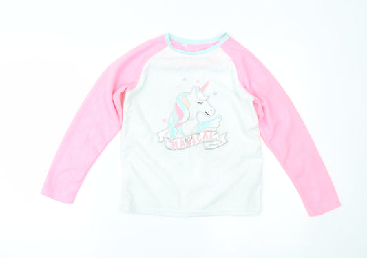 Primark Girls Multicoloured Top Pyjama Top Size 9-10 Years