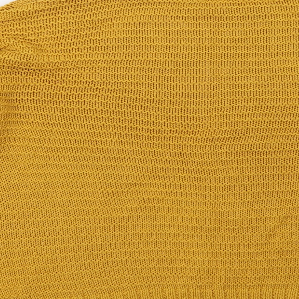 H&M Womens Yellow  Knit Pullover Sweatshirt Size M