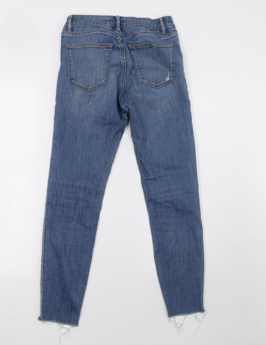 H*M Womens Blue Denim Skinny Jeans Size 8 L27 in