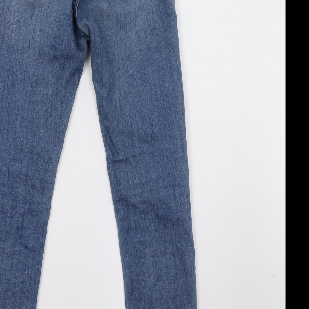 H*M Womens Blue Denim Skinny Jeans Size 8 L27 in