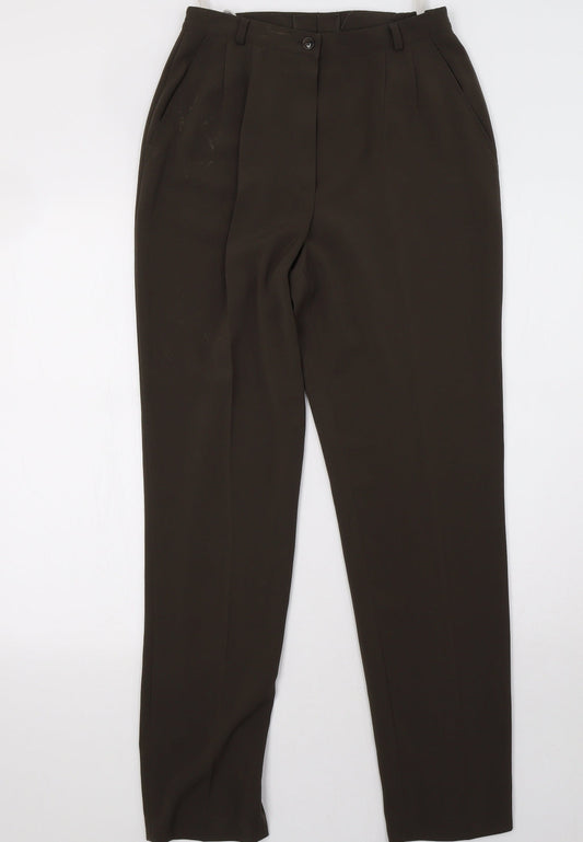 Womens UK Size 16 Bianca Regular Fit Green Trousers