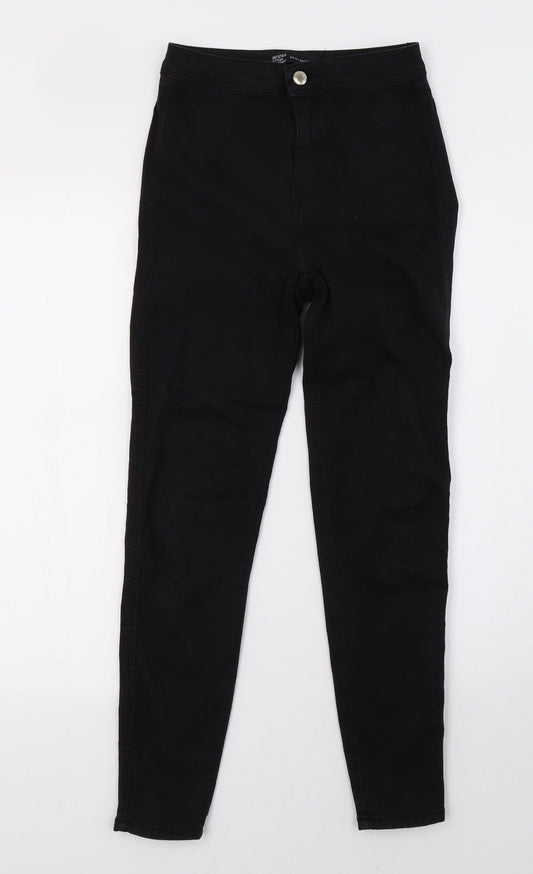 Womens UK Size 6 Bershka Regular Fit Skinny Black Jeans