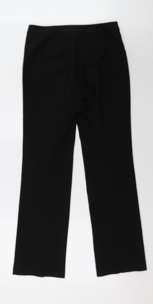 Matalan Womens Black Trousers Size 8 L33 in