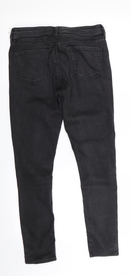 Topshop Leigh Mens Black Skinny Jeans Size 28 in L26 in