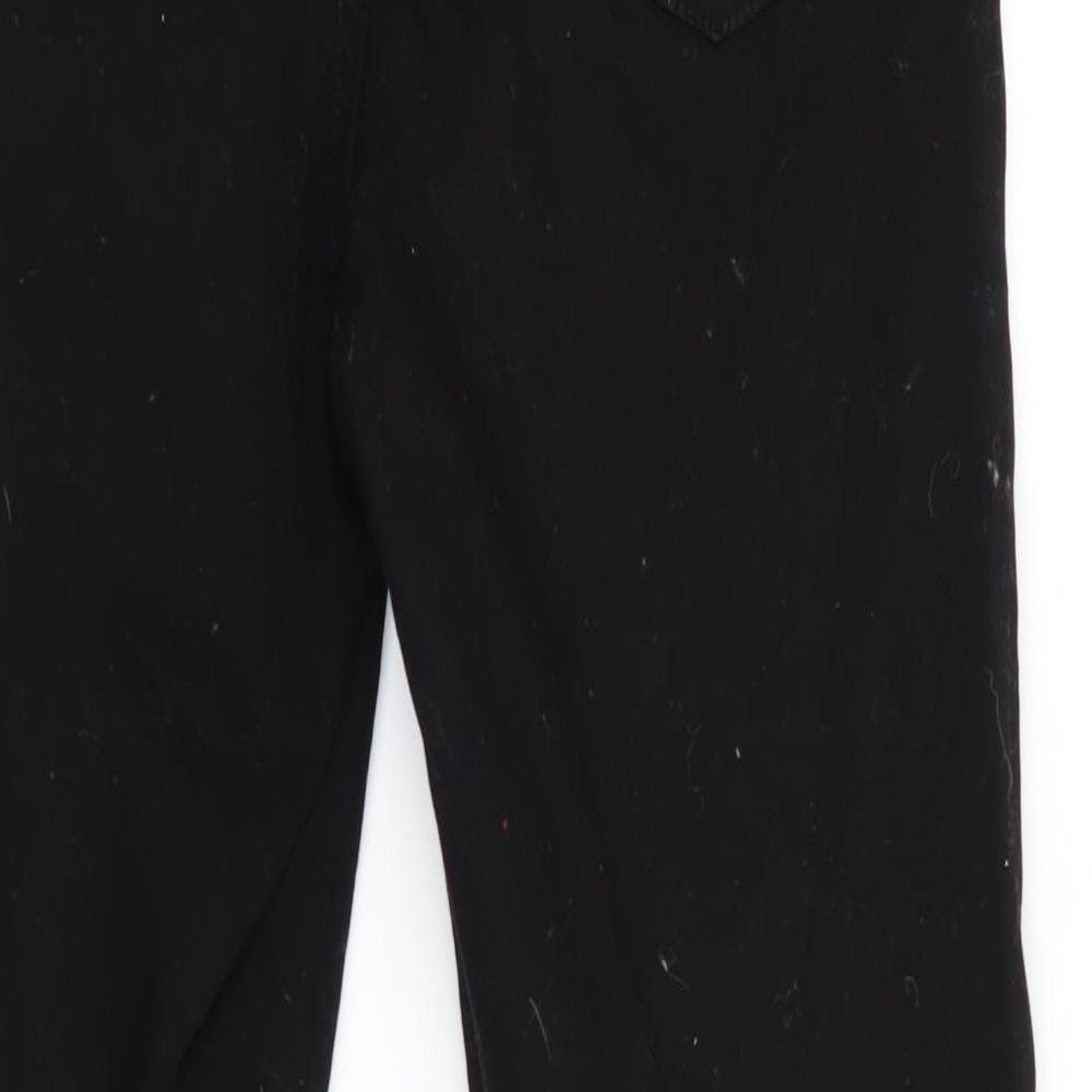 Denim Co Womens Black Tapered Jeans Size 8 L25 in