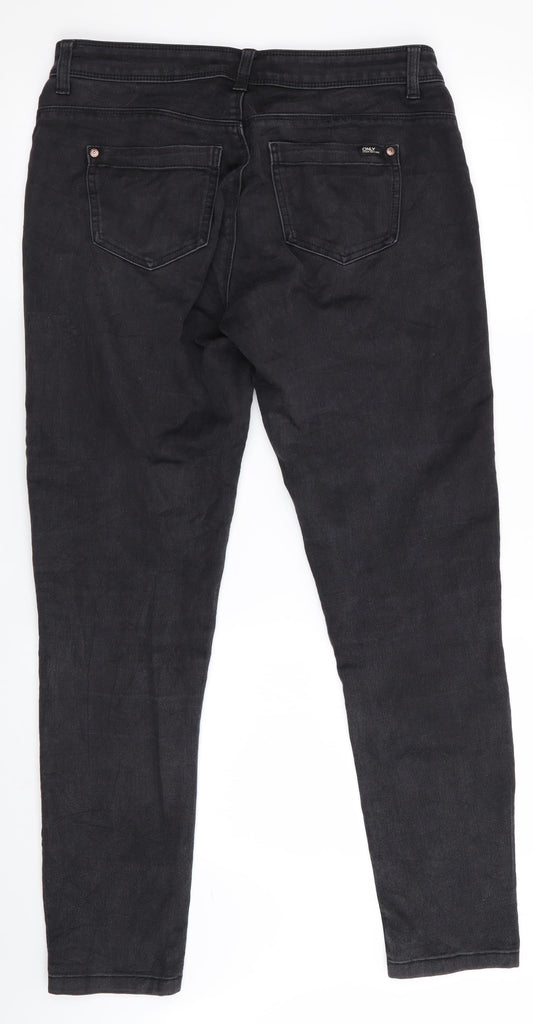 Only Mens Black Skinny Jeans Size L L30 in
