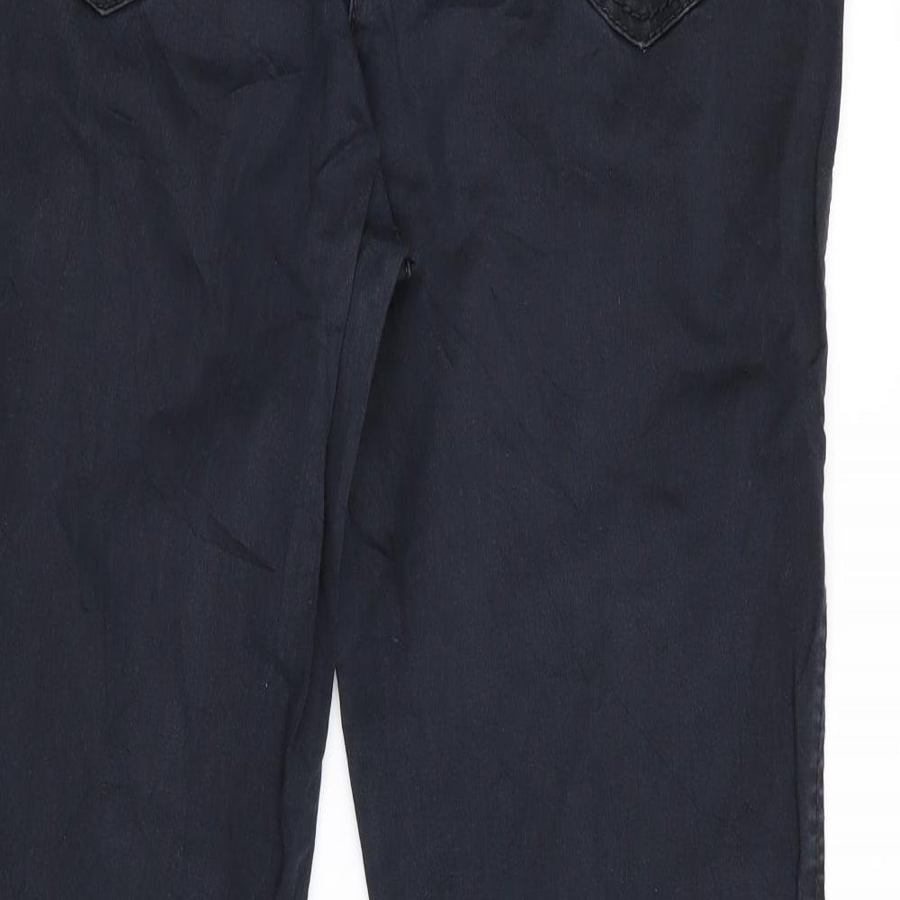 Mens UK Size 30 in City Sports Regular Fit Chino Blue Trousers