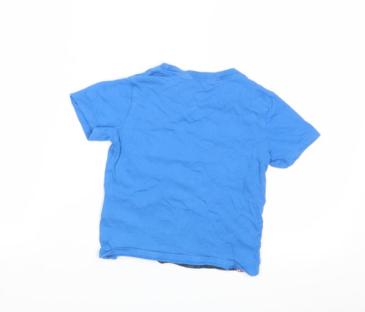 H&M Girls Blue Basic Polo Size 2-3 Years - Lego