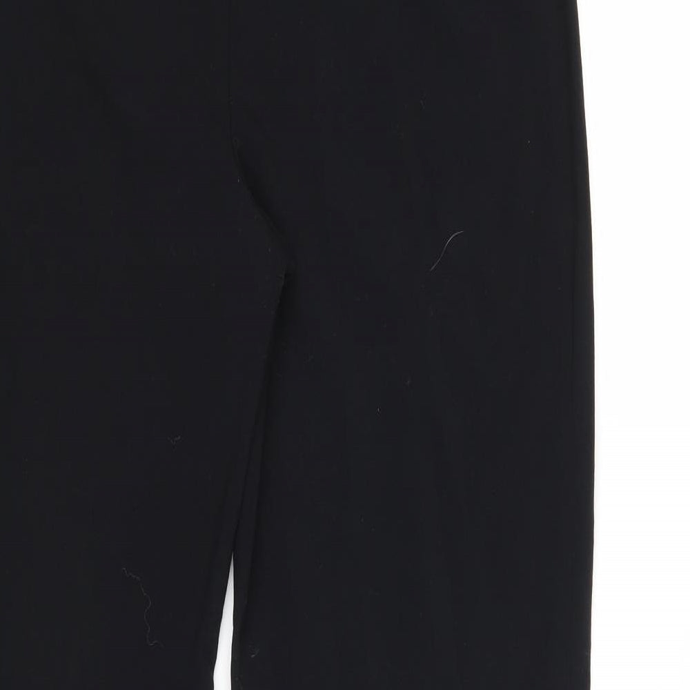 Womens UK Size 14 M&S Regular Fit Dress Pants Black Trousers