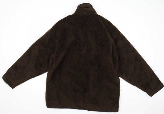Mens UK Size S Global Adventure Brown Overcoat