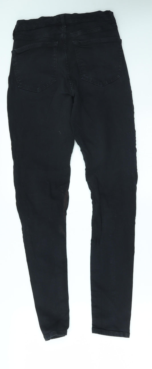 Topshop Womens Black Skinny Jeans Size 28 in L34 in