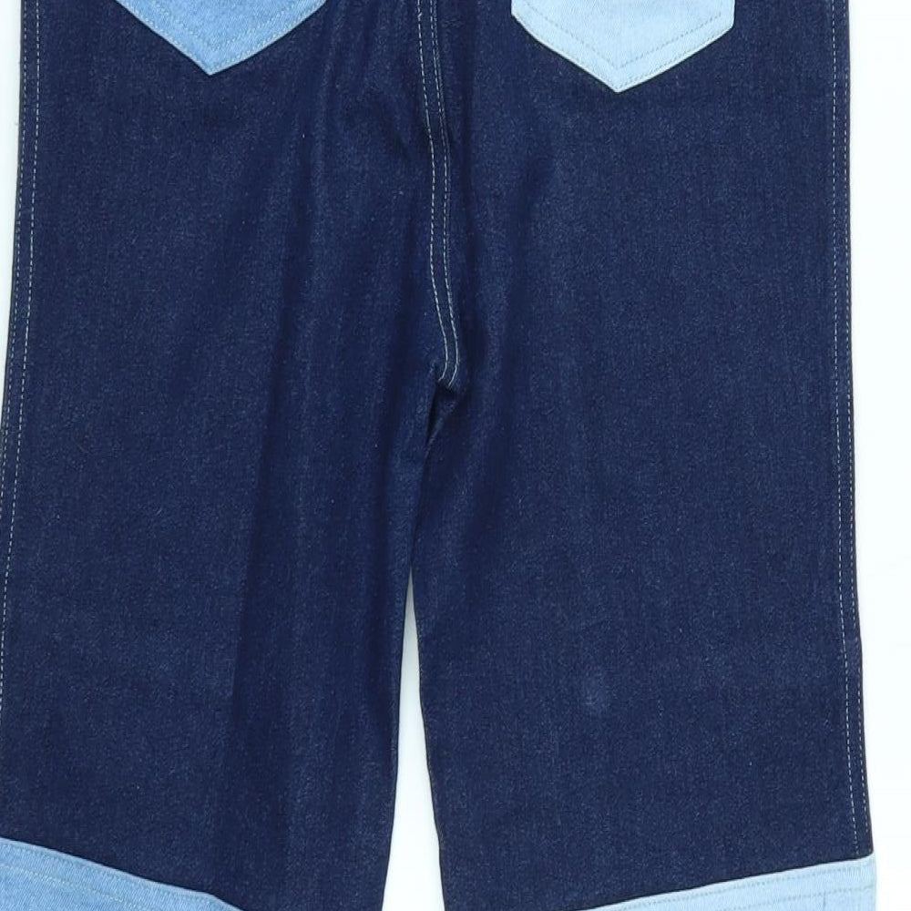 SheIn Womens Blue Straight Jeans Size XS L27 in - belt loop broken