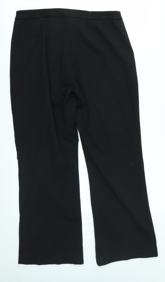 Preworn Womens Black Trousers Size 32 in L27 in