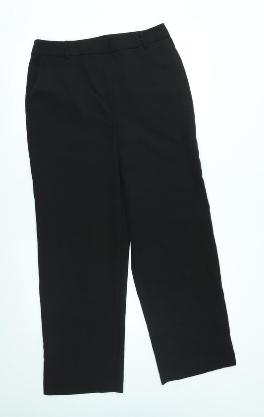 Womens UK Size 12 New Look Regular Black Suit Trousers