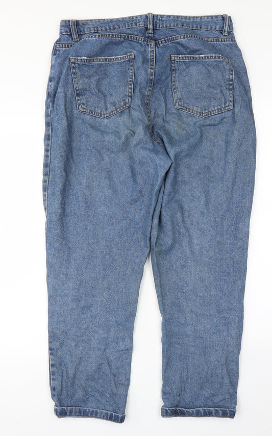 Denim Co Womens Blue Straight Jeans Size 14 L27 in