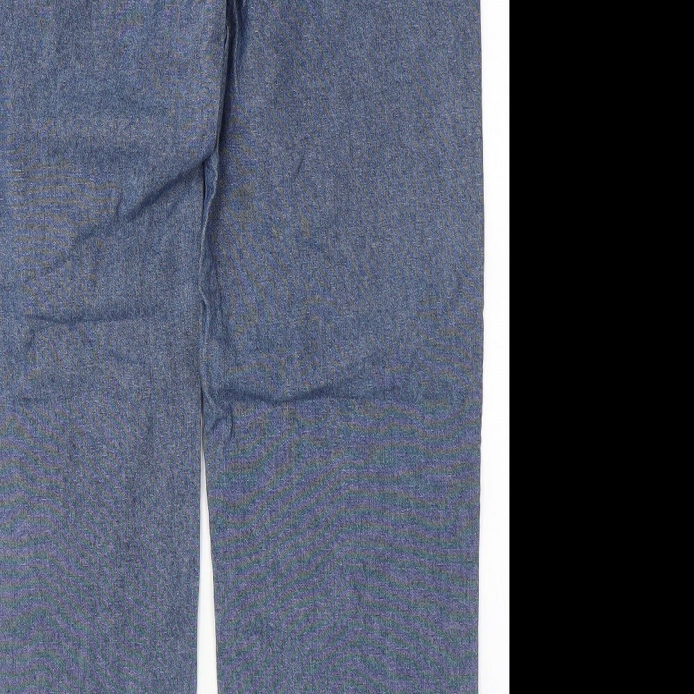 Womens UK Size M Preworn Regular Fit Straight Blue Jeans