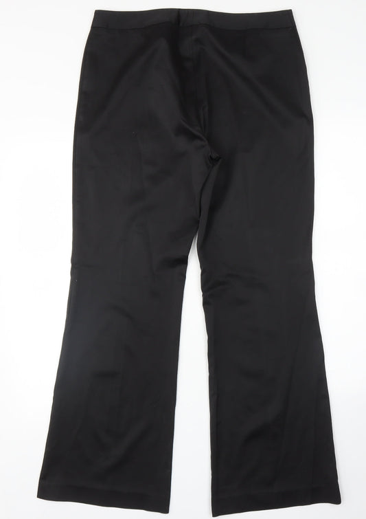 Womens UK Size 16 NEXT Regular Fit Black Trousers