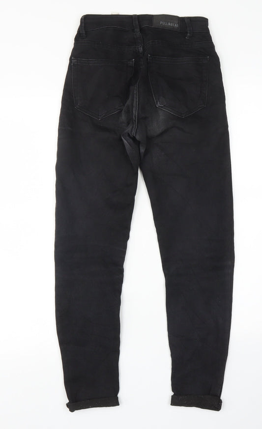 Pull&Bear Womens Black   Skinny Jeans Size 6 L25 in