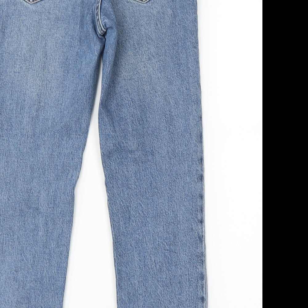 Topshop Womens Blue Straight Jeans Size 28 in L26 in