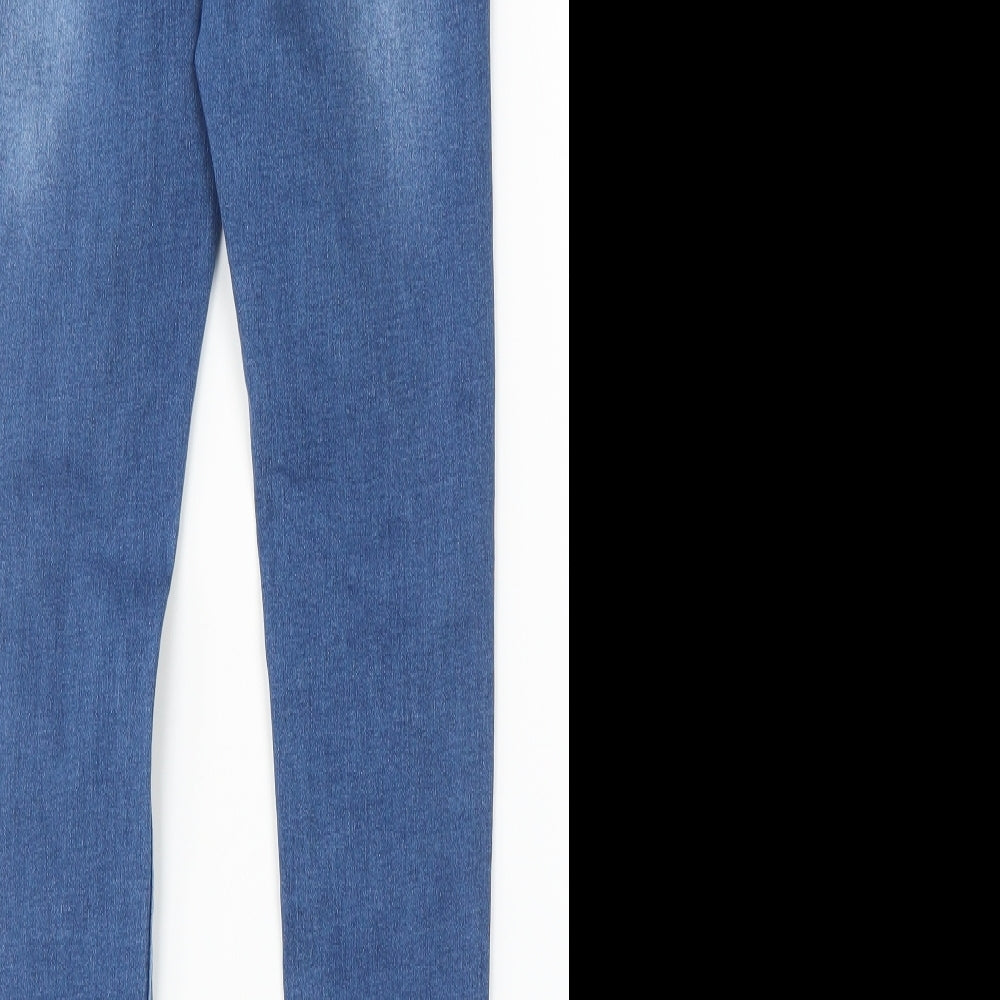 Womens UK Size XS SheIn Regular Fit Skinny Blue Jeans