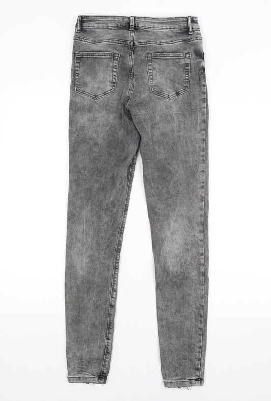 DENIM CO. Womens Grey Skinny Jeans Size 10 L28 in