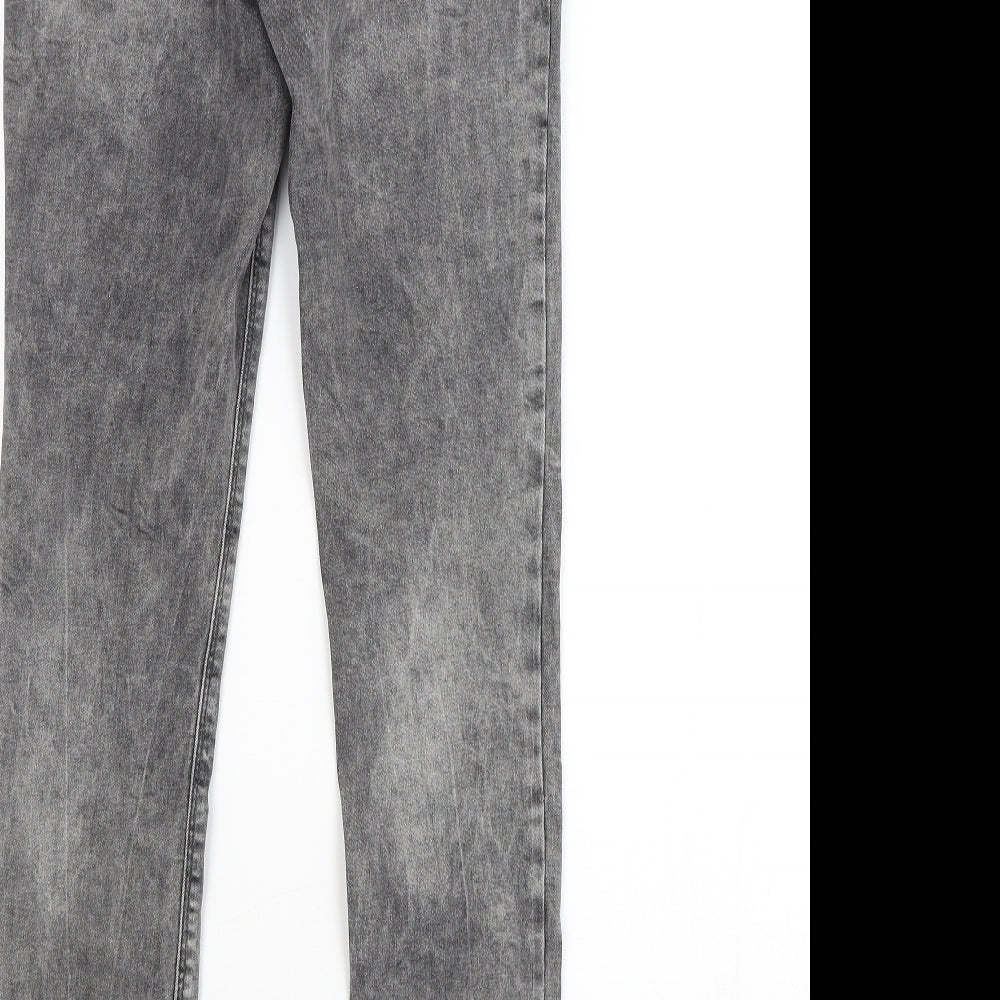 DENIM CO. Womens Grey Skinny Jeans Size 10 L28 in