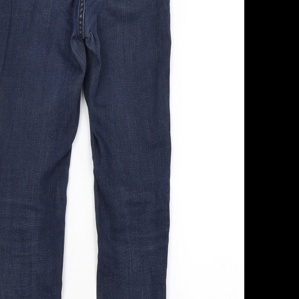 F&F Womens Blue Straight Jeans Size 8 L26 in