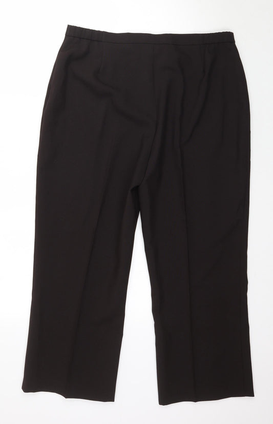 Womens UK Size 18 For Women Regular Fit Brown Trousers