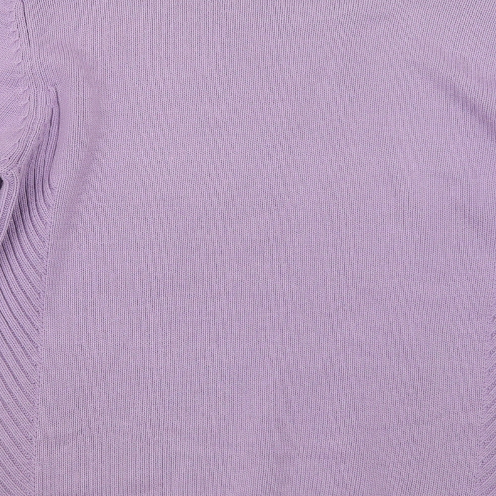 Gerry Weber Womens Purple Knit Pullover Jumper Size 14