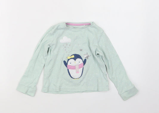 Mini Club Girls Green Geometric Babydoll Pyjama Top Size 18-24 Months