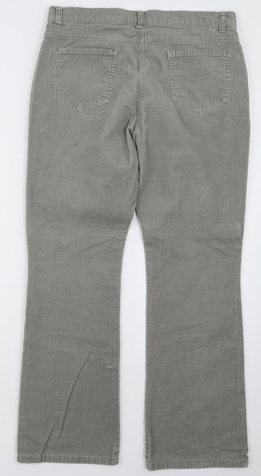 Womens UK Size 14 Marks and Spencer Regular Fit Grey Trousers
