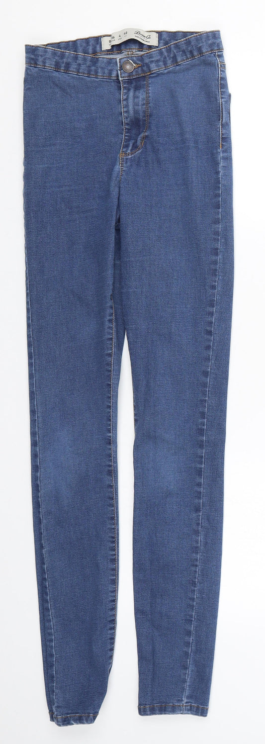 Denim Co Womens Blue Denim Skinny Jeans Size 8 L28 in