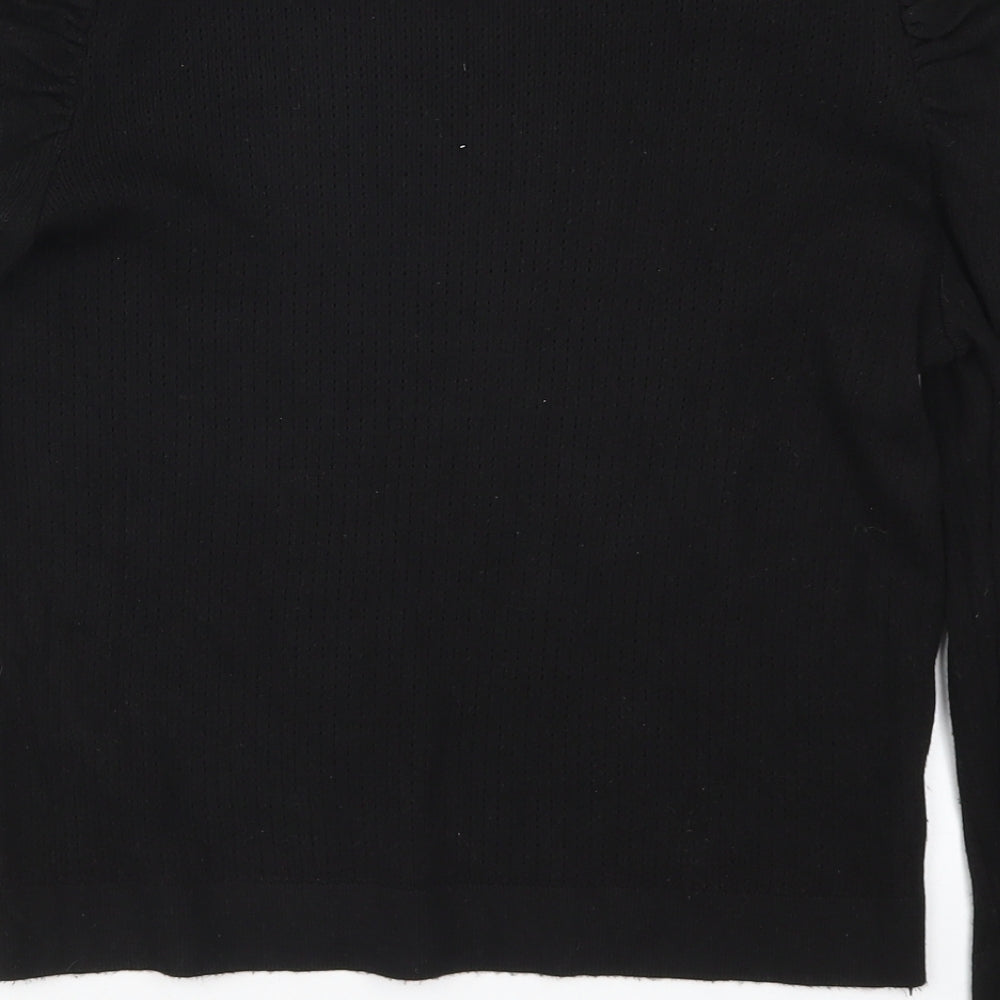 Primark Womens Black Knit Pullover Jumper Size 14
