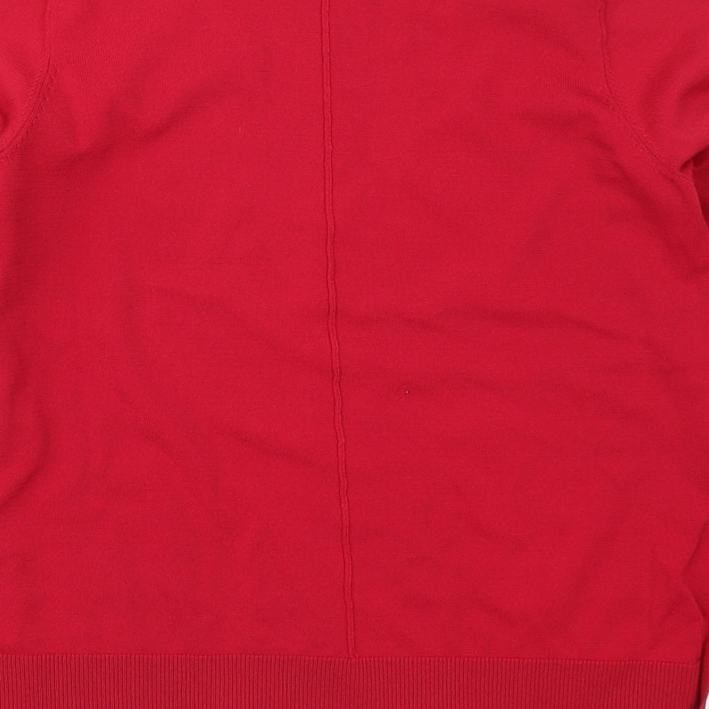 NEXT Womens Red Knit Pullover Jumper Size 6
