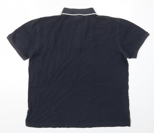 Promo Stars Mens Blue Polo Size XL