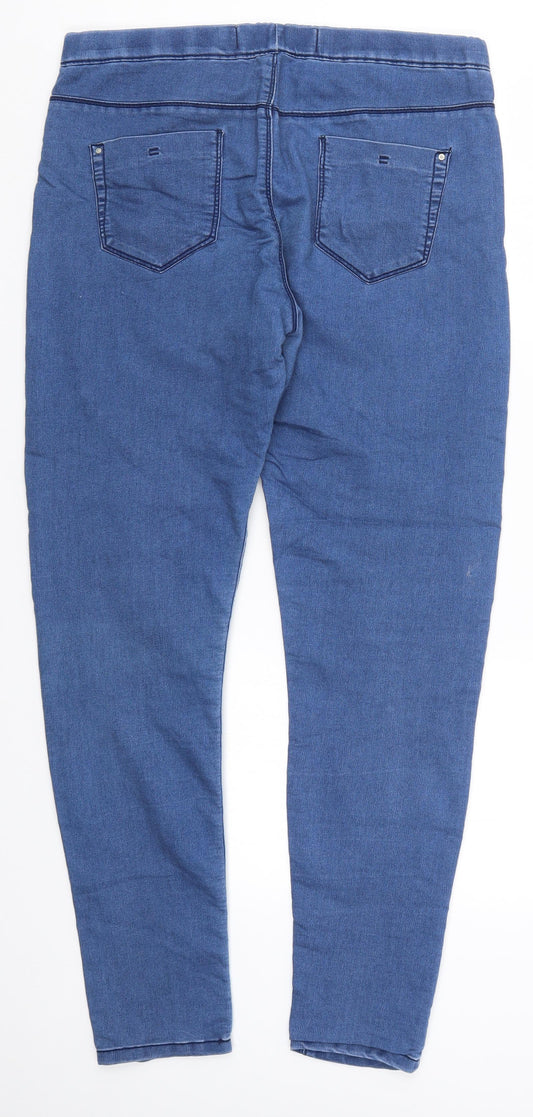 Denim Co Womens Blue Denim Jegging Jeans Size 12 L29 in