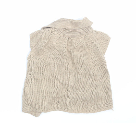 New Look Girls Beige Cardigan Jumper Size 5 Years