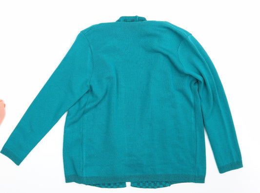 Insight Womens Green Cardigan Jumper Size M