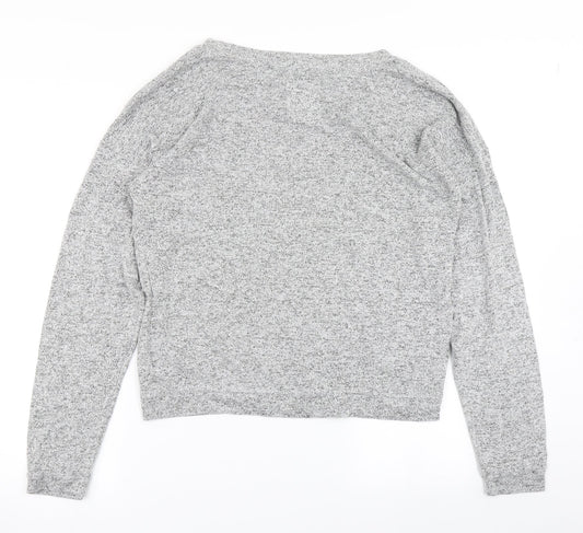 Womens UK Size 10 Boux Avenue Grey Basic T-Shirt