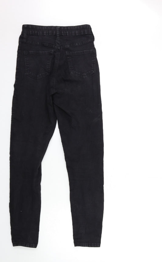 F&F Womens Black Denim Skinny Jeans Size 6 L28 in