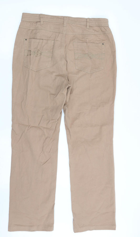 sonja Womens Beige Chino Trousers Size 30 in L28 in