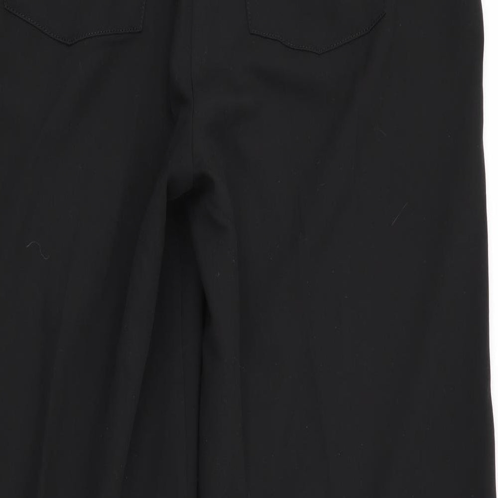 Womens UK Size 14 tailored Regular Fit Black Trousers